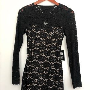 Black lace dress